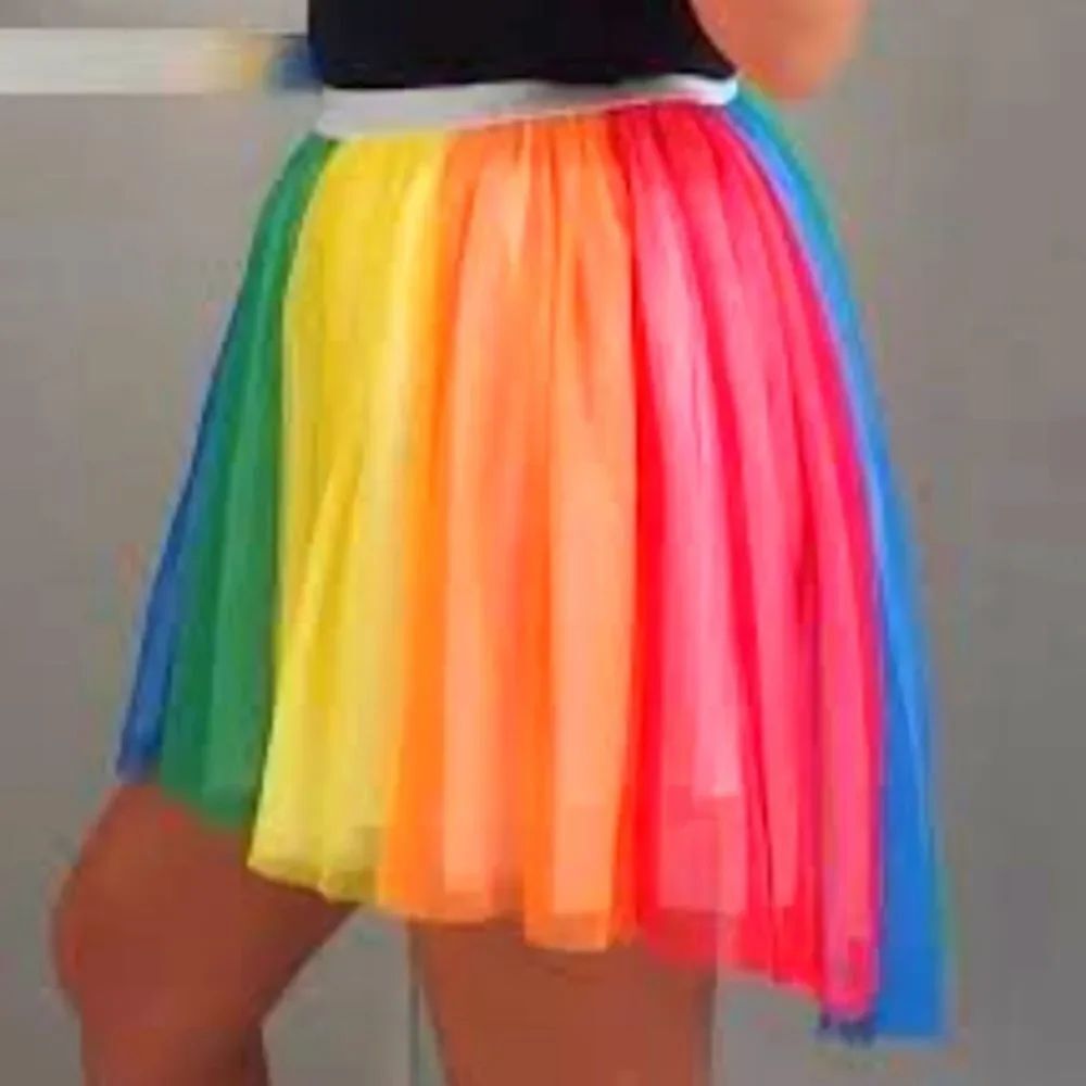 BRAND NEW RAINBOW ABOVE KNEE LENGTH SKIRT